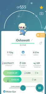 Pokémon GO - Shiny Oshawott (30 Tage Freundschaft oder Registriert) Handel - Bild 1 von 2