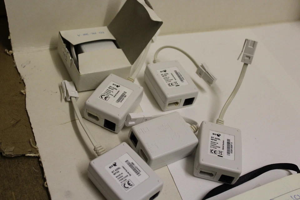 6 X Original BT ADSL MF50 Broadband Microfilter - Image 1 of 4