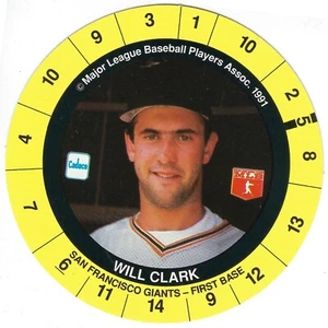 1991 Cadaco Game Discs Will Clark - Picture 1 of 2