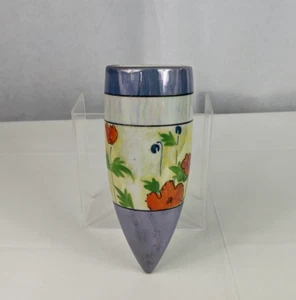 VTG Ceramic Wall Pocket Planter Floral Flowers Japan Decor Lustreware Prop - Picture 1 of 15