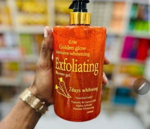 1x Golden Glow Intensive Glow Exfoliating Shower Gel 1000ml 1pc - Picture 1 of 3