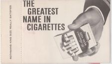Rothmans Cigarette advertising on back French airlines flight boarding pass