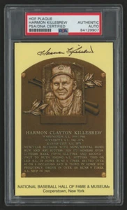 Harmon Killebrew Signed Hall Of Fame Gold Postcard (PSA Encapsulated) Twins - Picture 1 of 4
