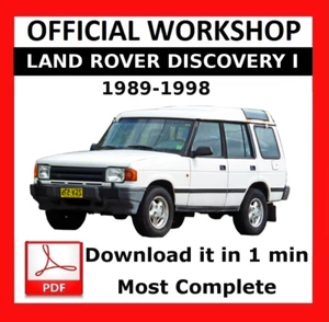 OFFICIAL WORKSHOP Manual Repair for Land Rover Discovery I 1989 - 1998 - Picture 1 of 6