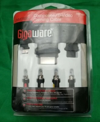 Universal Component Cable for PS2/PS3/XBox360/Wii New by Gigaware 26-1434 - Image 1 of 2