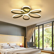 Modern Floral Design Chandelier Lights White Lamp LED Ceiling Living Dining Room