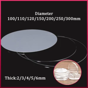 Disco redondo de plástico transparente hágalo usted mismo materia prima hoja redonda placa plano - Imagen 1 de 8