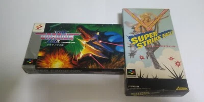 Lot 2 Nintendo SNES Gradius III & Super Strike Eagle NTSC-J (Language:Japanese) - Image 1 of 4