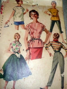 *SCHÖNE VINTAGE 50er Jahre BLUSE & ÜBERBLUSE Schnittmuster 11/29 - Bild 1 von 1
