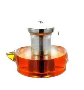 Glass Teapot, 40oz/1200mL Glass Kettle with Removable Stainless Steel Infuser... - Picture 1 of 7