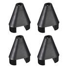 4Pcs 2.36"x1.18" Caster Insert with Thread, Oval M8 Thread for Furniture