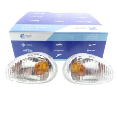 Blinker Set vorne links rechts Weiß Original für Piaggio Vespa ET2 ET4 50 125 - Bild 1 von 4