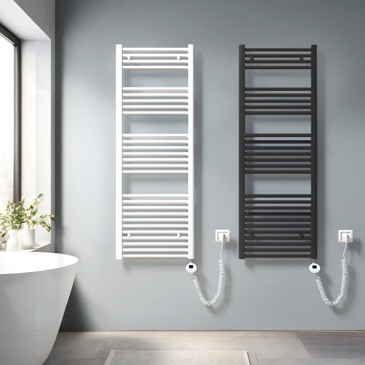 badheizkörper elektrisch mert elektro-badheizung 120x60cm - 600w