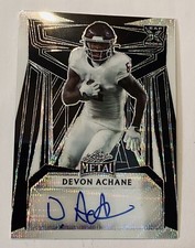 Devon Achane Auto 2023 Leaf Metal XRC Black Wave Autograph /4 De’Von 🐬 🚀 🔥