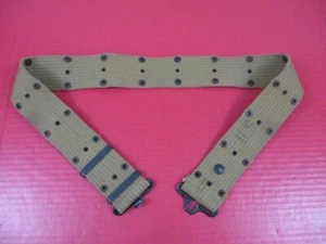 Early WWII US Army M1936 Pistol Utility Web Belt Khaki Color - Dated 1943 - XLNT - Picture 1 of 6
