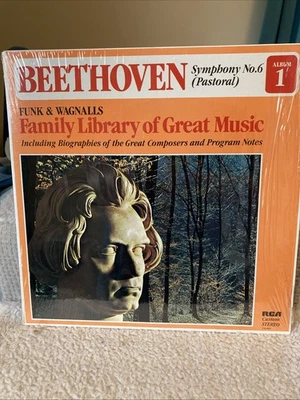 Funk And Wagnalls Family Library Of Great Music Beethoven Album 1 LP Vinyl M/M - Image 1 of 4