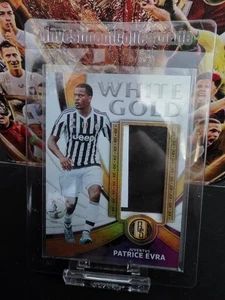 2019-20 Panini Gold Standard White Gold Patch Threads 08/19 Patrice Evra #WG-PEV - Picture 1 of 3