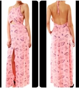 Wildfox NWT paisley pink open tummy/back high slit size small sample - Picture 1 of 11