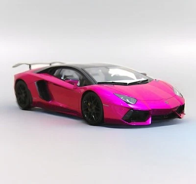 1:18 MR LAMBORGHINI AVENTADOR OAKLEY 粉色闪光无 H&H BBR D&G AMALGAM 18/25 — 第 1/4 张图片
