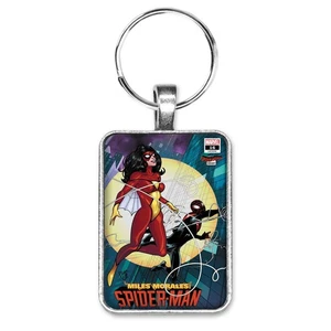 Llavero o collar MILES MORALES Spider-Man #16 Variante Spider-Woman arte de portada - Imagen 1 de 10