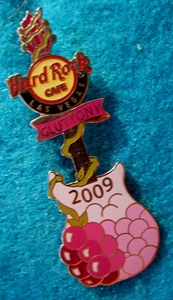 LAS VEGAS THE 7 DEADLY SINS *GLUTTONY* GUITAR SERIES 2009 Hard Rock Cafe PIN LE - Picture 1 of 1