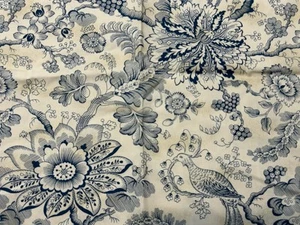 Baumwollstoff Andover Stoff American Folk Art Museum Broderie Perse blau 3 Stück - Bild 1 von 10