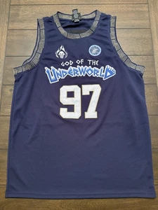 Disney Villains Hades Shirt Mens Small God Of The Underworld 97 Basketball Jerse - Picture 1 of 7