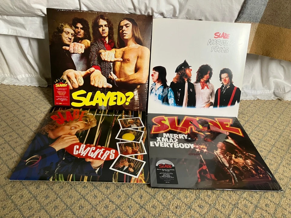 Slade Vinyl Lot Slayed Nobody's Fools Crackers Merry Xmas Everybody *NEW* - Image 1 of 1