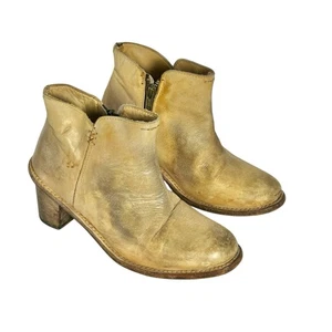 Bed Stu Soinc Cuero Rústico Motociclista Corto Western Botines Distress Talla 6.5 EE. UU. - Imagen 1 de 14