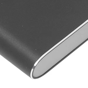Black 500GB 2.5in HDD External Case Type C USB3.1 Up To 10Gbps Ultra Slim Portab - Afbeelding 1 van 22