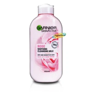 Garnier Rose Water Soothing Cleansing Milk 200ml for Dry & Sensitive Skin - Picture 1 of 1