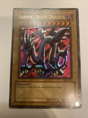 Yugioh Serpent Night Dragon Secret Rare MRL-103 OG Print DAMAGED - Image 1 of 4