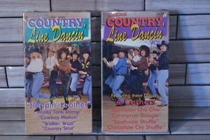 Learn Country Line Dancin VHS Volume 3 and 4 1992 Sealed Vintage - Picture 1 of 6