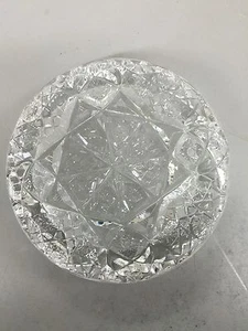Clear Lead Crystal Ashtray Collectors Grade..Prague - Picture 1 of 11