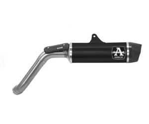 Exhaust Arrow Indy Race Aluminium Black MOTO GUZZI V85 TT 2021 > 2023 - Picture 1 of 1