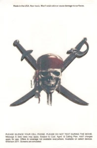 Menge 5 - Pirates of the Caribbean On Stranger Tides temporäre Tattoo Tattoos - Bild 1 von 2