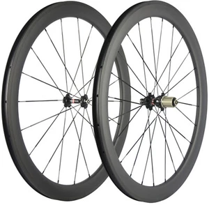 Juego de ruedas de carbono para bicicleta de carretera 700C 50 mm aprobado por la UCI 700C 50 mm cubo 271 - Imagen 1 de 11