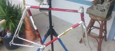 Vintage Guerciotti RECORD Frame Set Fork 700c 58 cm Alan Italy Alloy Eroica  - Image 1 of 4