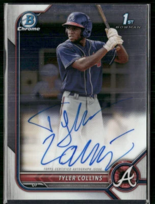 Tyler Collins 2022 Bowman Chrome Prospects Auto - Image 1 of 2