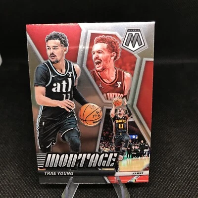 2023-24 Panini Mosaic Trae Young Montage #9 Hawks - Image 1 of 3