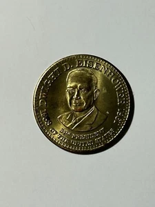 COIN PRESIDENTIAL COLLECTOR COINS SHELL ~ Dwight D. Eisenhower ~ Vintage 1992 - Picture 1 of 2