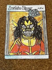 Gummy Arts Trading Card by Noren 2020 Jushin Liger NJPW 1989 Donruss Style