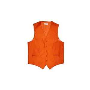 Nuevo Chaleco de Esmoquin para Hombre Chaleco Rayas Verticales solo graduación boda fiesta naranja - Imagen 1 de 2