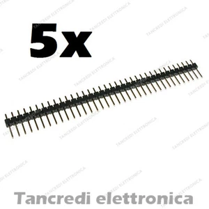 5 pz Connettori strip line 40 poli pin maschio L=6mm stripline separabili header - Picture 1 of 1