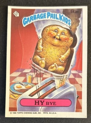 1986 Topps Garbage Pail Kids GPK Series 4 Hy Rye Card #143b VG O/C - Image 1 of 2