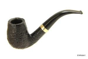 Pipa rodata: Ser Jacopo - sabbiata con vera in argento - Bent Billiard - Imagen 1 de 7