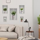 Vibrant 3D Potted Stickers Removable Vinyl Wall Decals for Bedroom Living Room