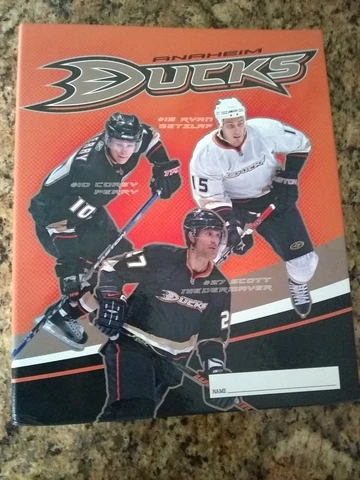 Anaheim Ducks  1" 3-Ring Binder Folder Getzlaf, Perry Cover