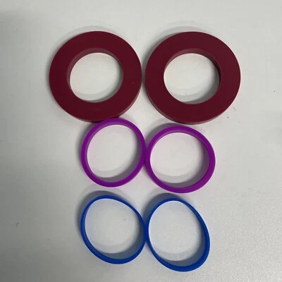 Rolling Pin Guide Ring Spacer (6-Piece Set) Silicone Slip on 1.75-2 inches wide - Image 1 of 4