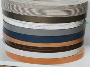 Melamin Vorgeklebt Aufbügeln Kantenband / Kantenbandleiste 22mm, 40mm 60mm - Bild 1 von 12